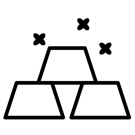 Gold stack business and finance wealthy rich icon