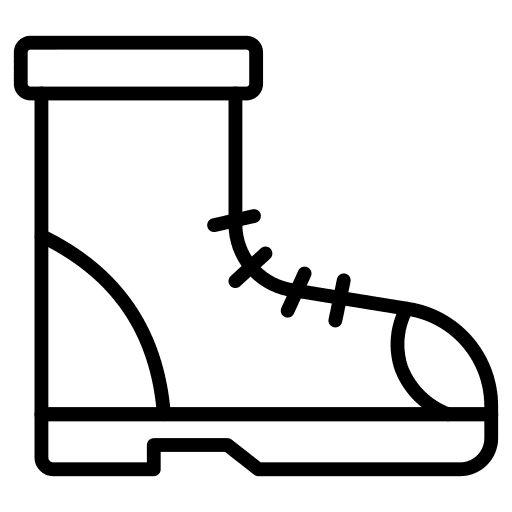 Boot shoes protection fashion footwear icon