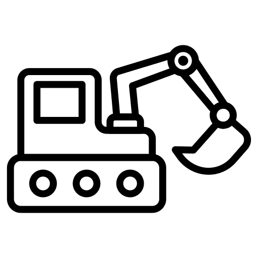 Crane truck transportation construction and tools crane truck icon