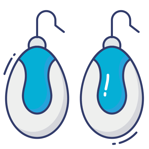 Earrings fashion accessories jewelry icon