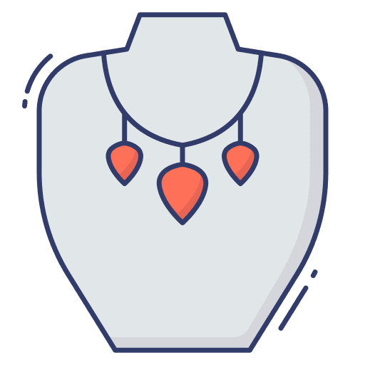 Necklace fashion accessory pendant icon