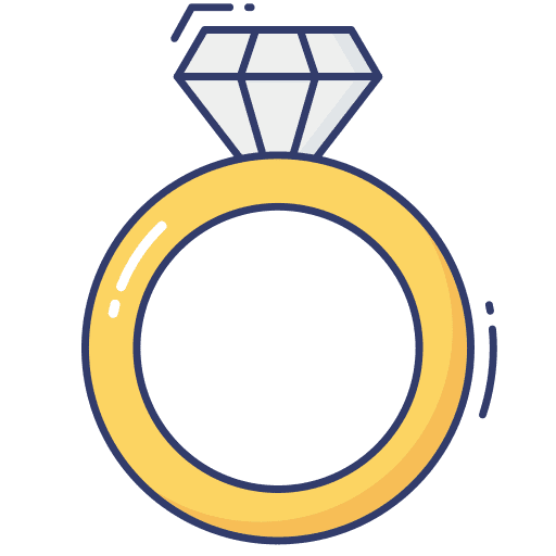 Diamond ring fashion wedding ring engagement icon