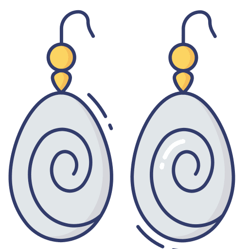 Earrings fashion accessories jewelry icon
