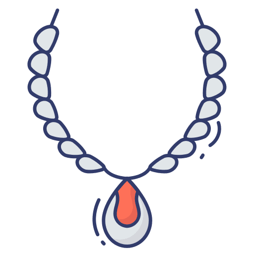 Necklace pendant fashion necklace icon