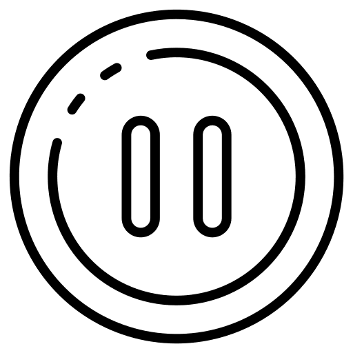Pause pause button control icon