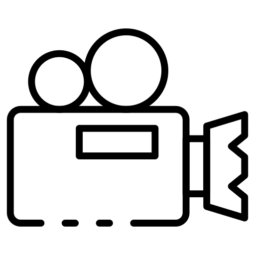 Video camera technology cinema movie icon