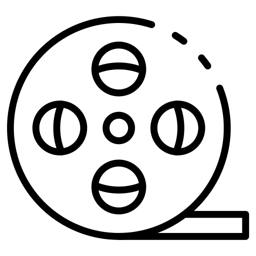 Film reel movie film reel cinema icon