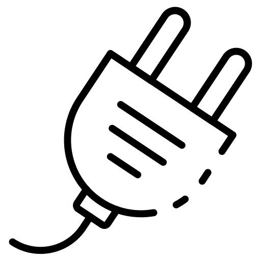 Plug plug socket energy icon