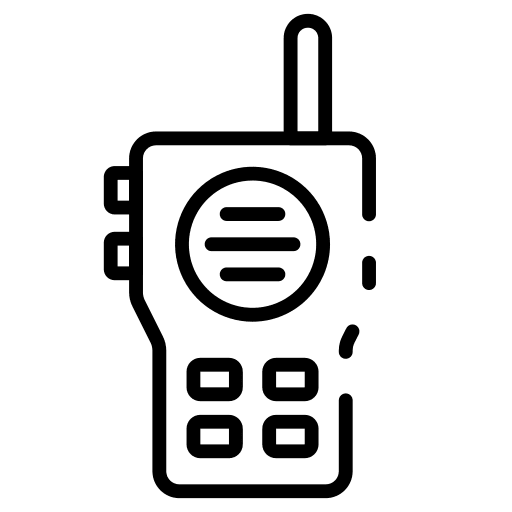 Walkie talkie radio walkie talkie security icon