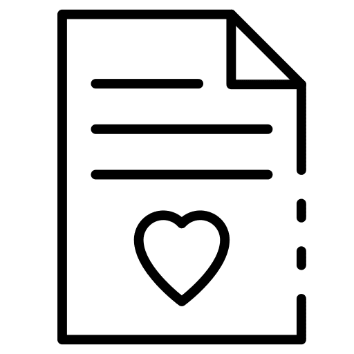 File love letter wishlist favourite icon