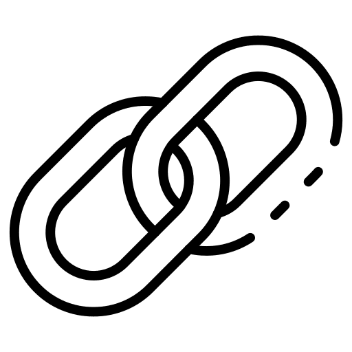 Link hyperlink chain connection icon