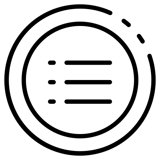 List order interface layout icon