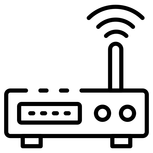 Router connection router technology icon