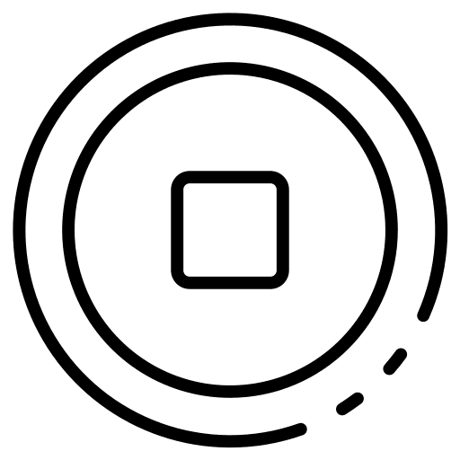 Stop button controls stop button interface icon