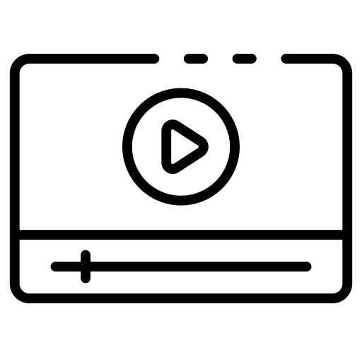 Video player film entertainment video player icon