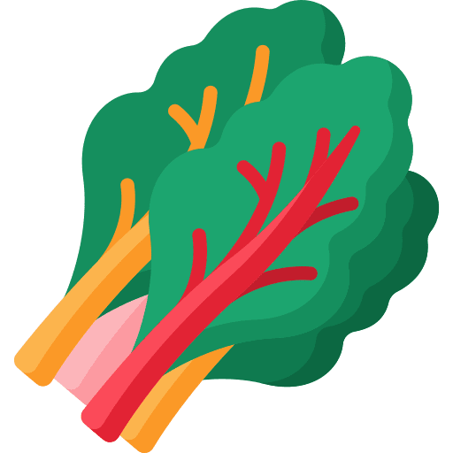 Chard organic vegetable food and restaurant icon