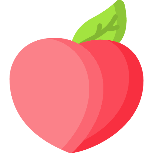 Peach food and restaurant food fruit icon