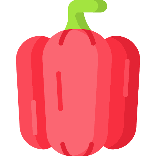 Bell pepper food vegetable diet icon