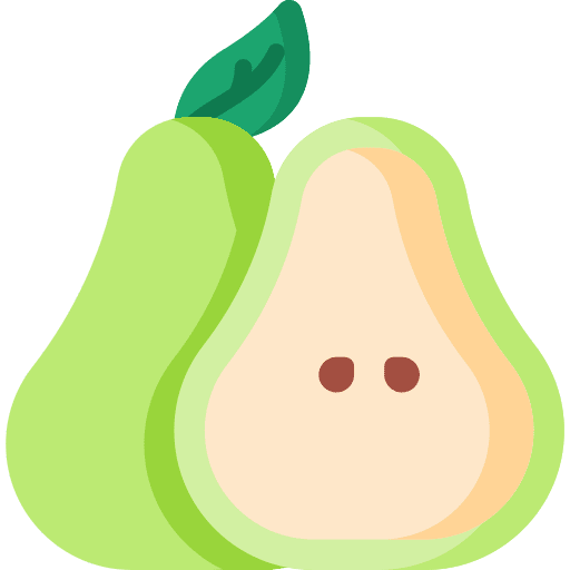 Pear pear food diet icon