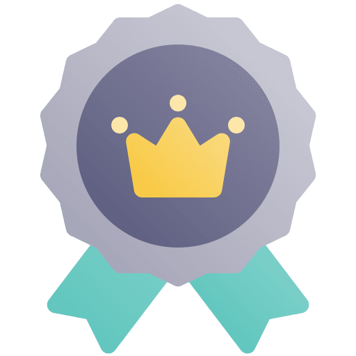 Brand positioning badge premium quality moderator icon