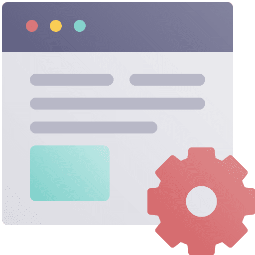 Web optimization backend seo web site icon