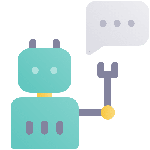 Chatbot talk discussion chating icon