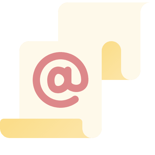 Email marketing list email marketing communications icon