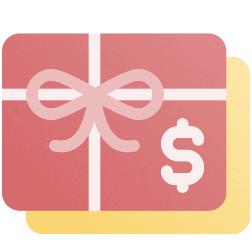Gift voucher finance shopping commerce and shopping icon