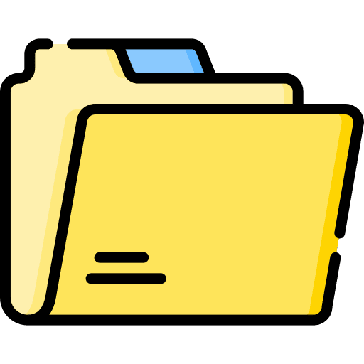 Open folder data ui office material icon