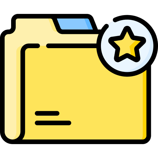 Folder archive favourite data storage icon
