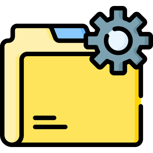 Folder archive file storage data storage icon