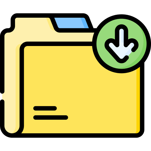 Folder file storage archive data storage icon