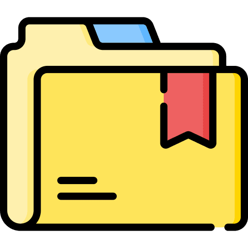 Folder files and folders user interface bookmark icon