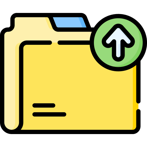 Folder user interface data storage files and folders icon