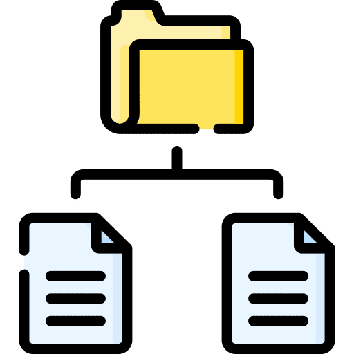 Data sharing folder user interface data sharing icon