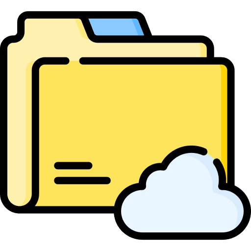 Folder archive file storage data storage icon