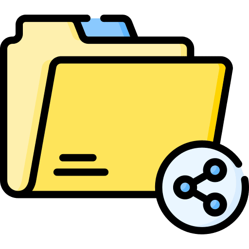 Folder data storage folder archive icon