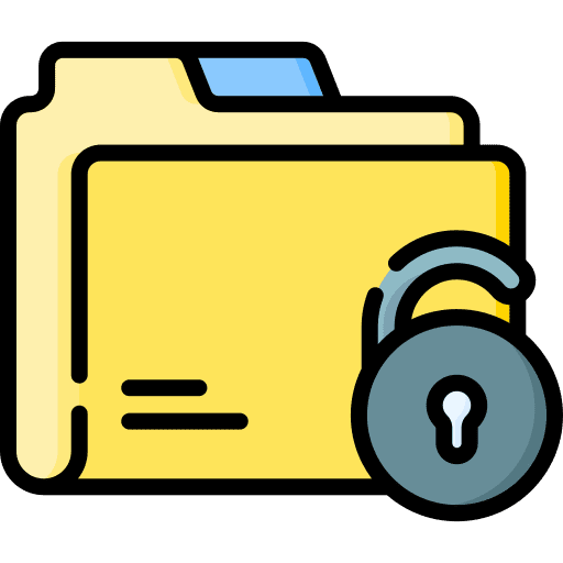 Folder data storage folder file storage icon