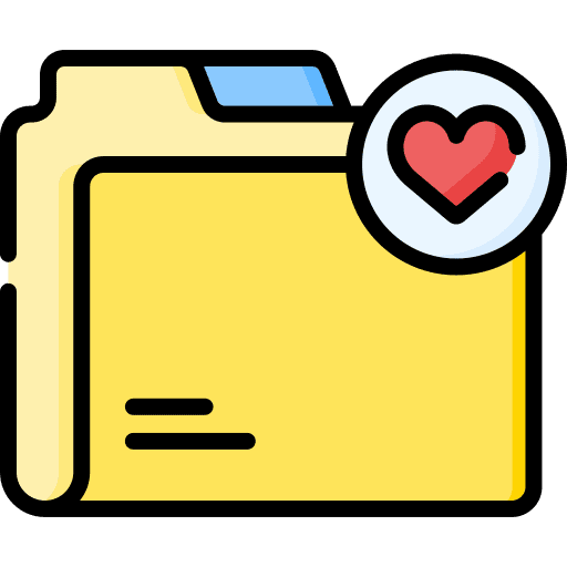 Folder heart ui user interface icon