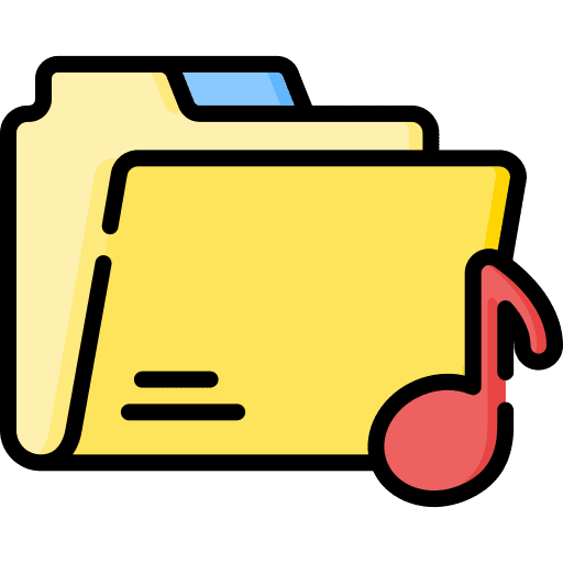 Folder multimedia user interface music icon
