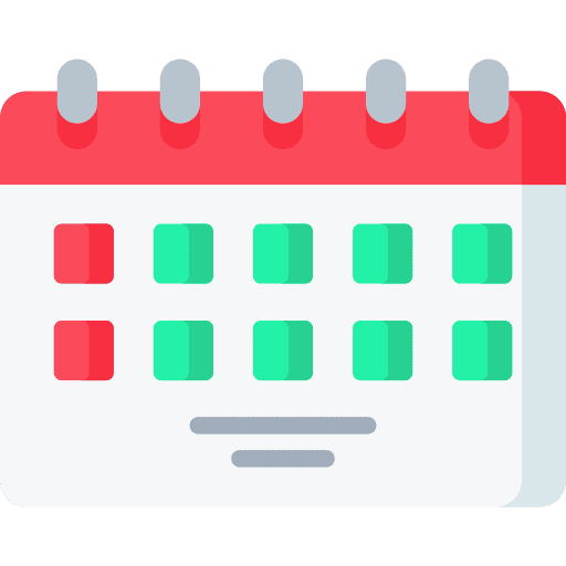 Calendar schedule event organization icon