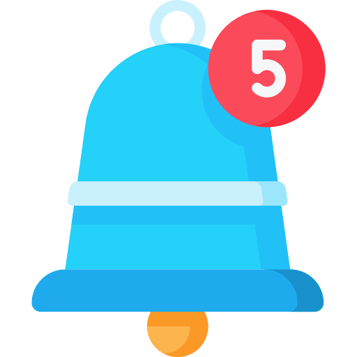 Notification bell interface notification bell alarm icon