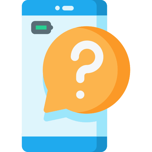 Ask mobile phone ask smartphone icon