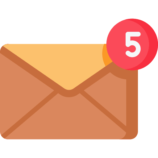 Mail interface email message icon