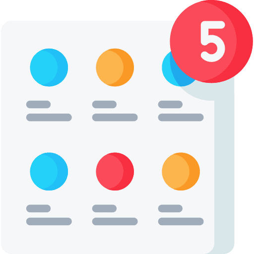 Menu interface multimedia option menu icon