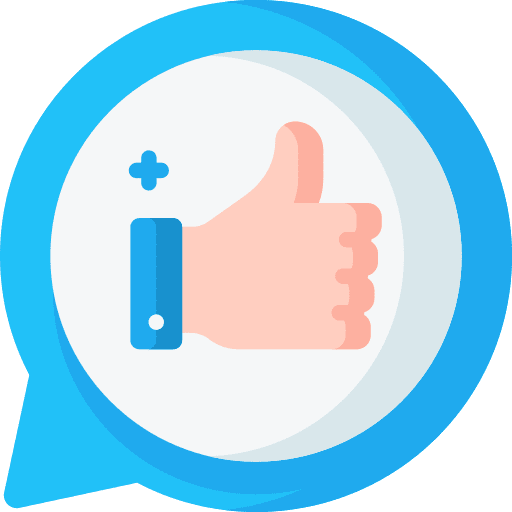 Thumbs up thumbs up finger social media icon
