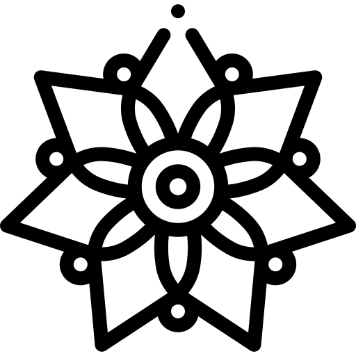 Amaryllis flower botanical petals icon