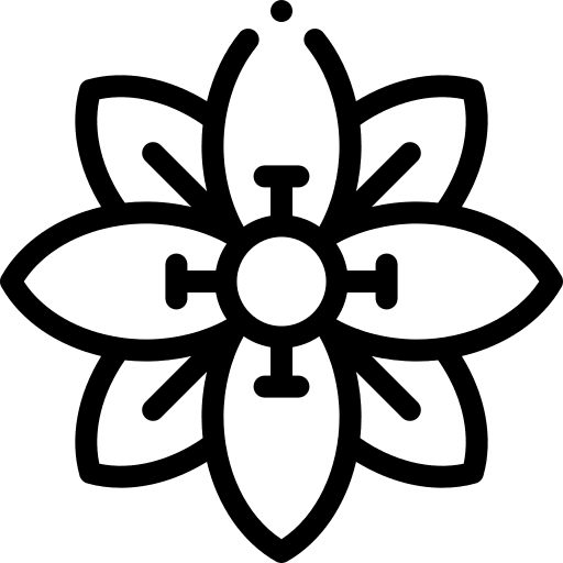 Clematis petals nature flower icon