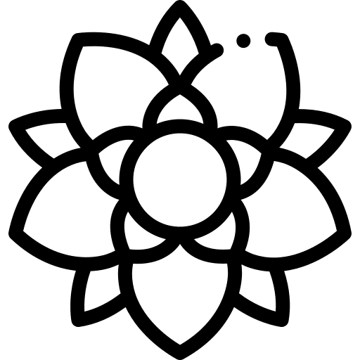 Dahlia petals dahlia botanical icon