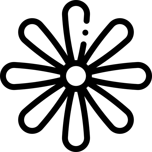 Jasmine petals jasmine botanical icon